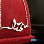 گردنبند طلا 18 عیار طرح سمیرا