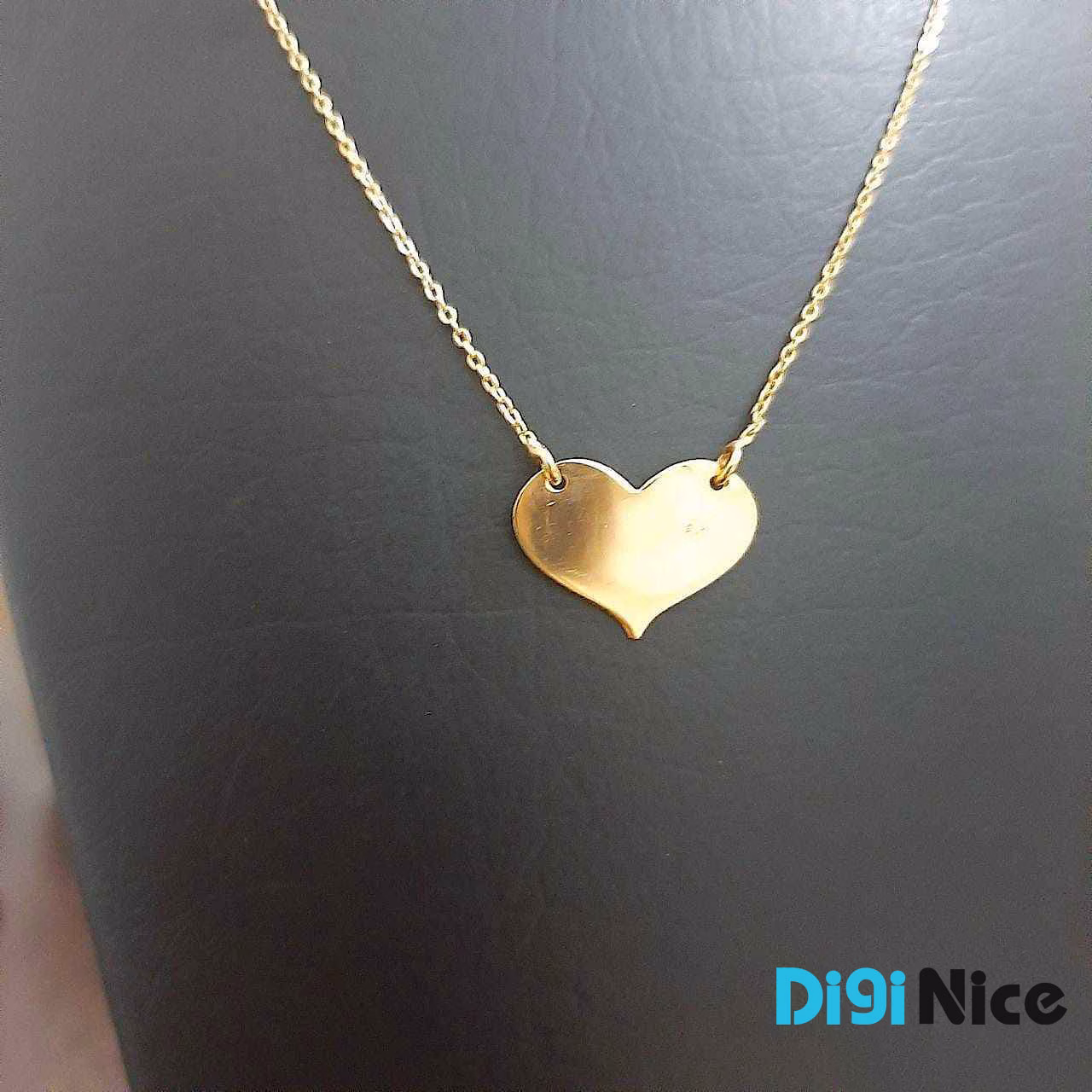 گردنبند طلا 18 عیار طرح قلب