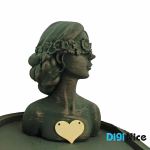 گردنبند طلا 18 عیار طرح قلب (کد DN-P1469)