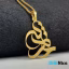 گردنبند طلا 18 عیار طرح محدثه