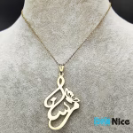 گردنبند طلا 18 عیار طرح مرسانا