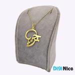 گردنبند طلا 18 عیار طرح نرجس