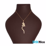 گردنبند طلا 18 عیار طرح هیچ