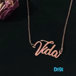گردنبند طلا 18 عیار طرح ویدا vida