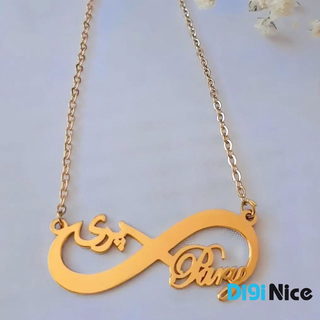 گردنبند طلا 18 عیار طرح پری Pary