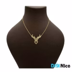 گردنبند طلا 18 عیار طرح گوزن