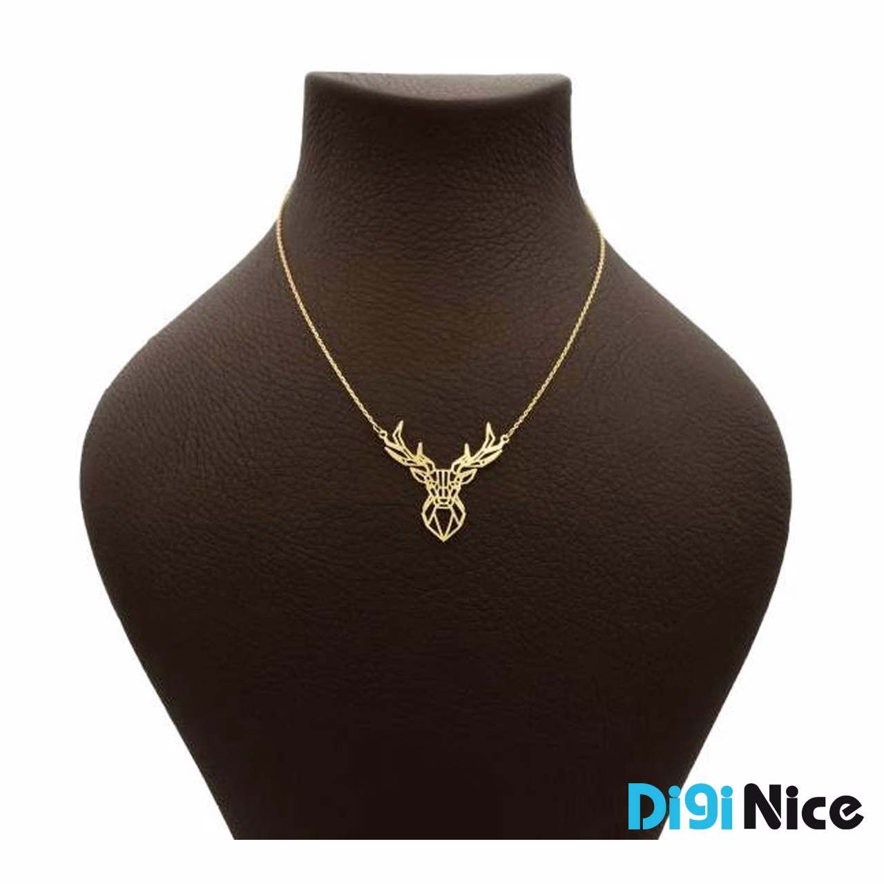 گردنبند طلا 18 عیار طرح گوزن