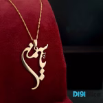 گردنبند طلا 18 عیار طرح یاسمن