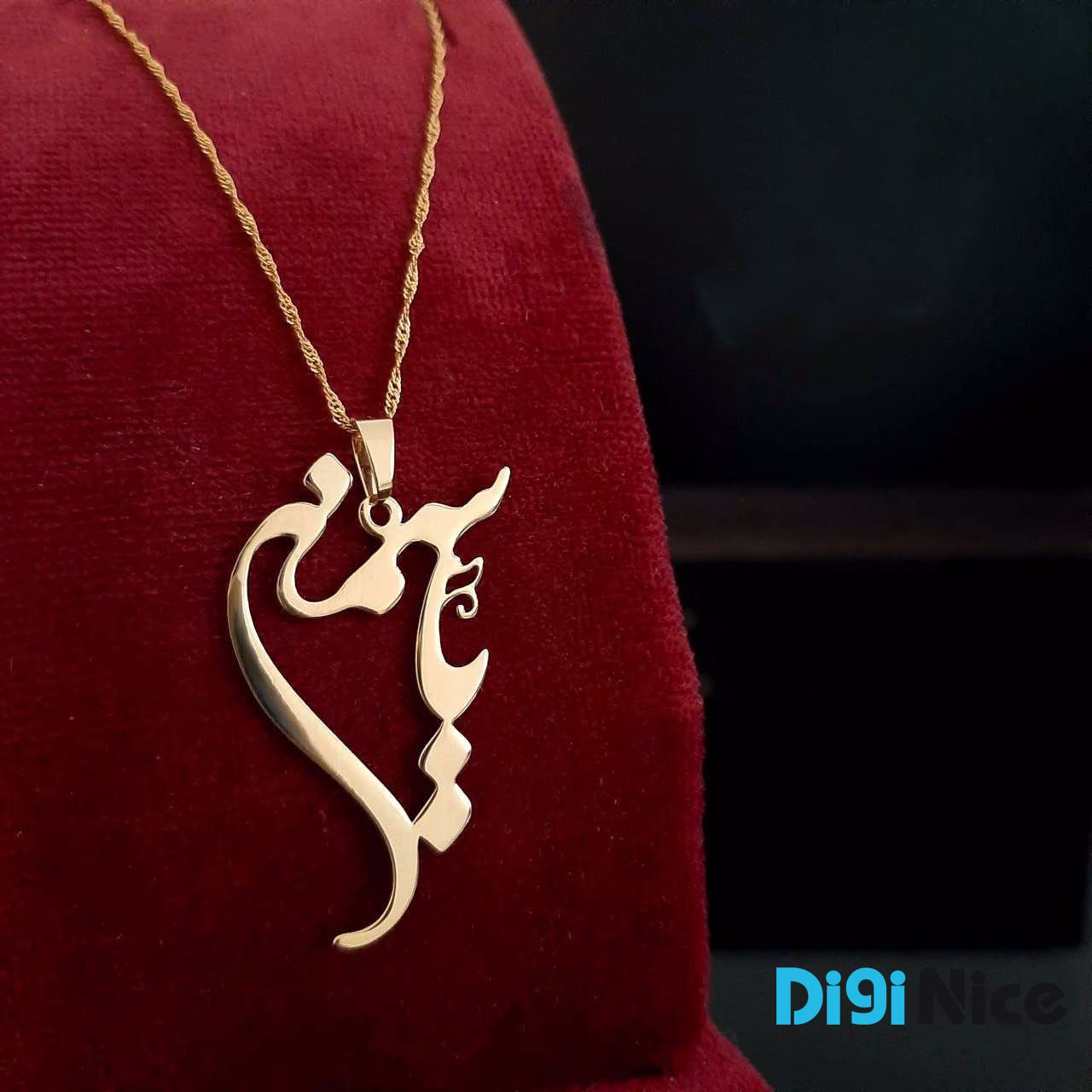 گردنبند طلا 18 عیار طرح یاسمن