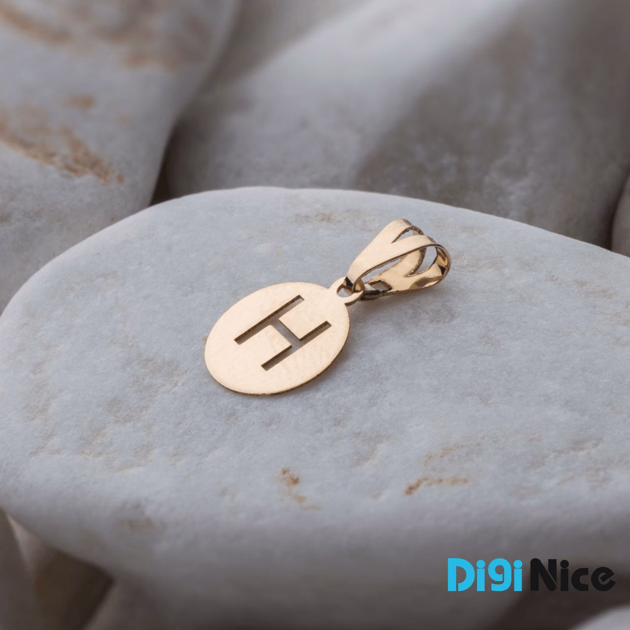 گردنبند طلا 18 عیار طرح H