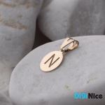 گردنبند طلا 18 عیار طرح N