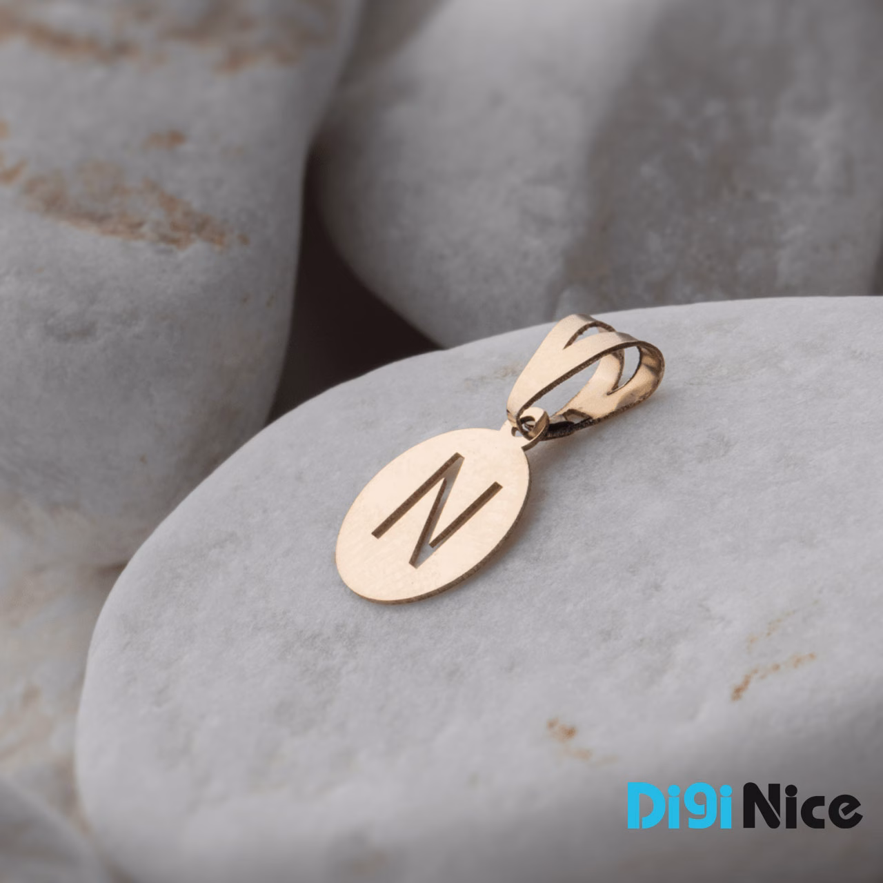 گردنبند طلا 18 عیار طرح N