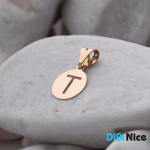 گردنبند طلا 18 عیار طرح T
