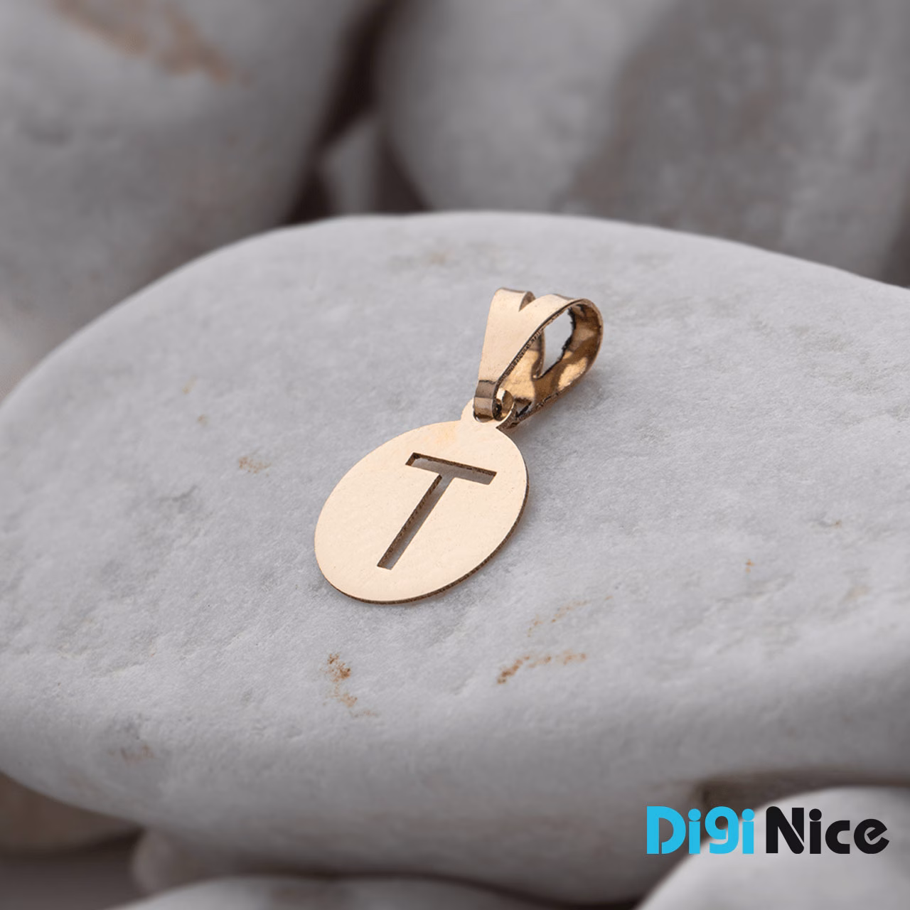 گردنبند طلا 18 عیار طرح T