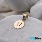 گردنبند طلا 18 عیار طرح U