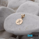گردنبند طلا 18 عیار طرح X