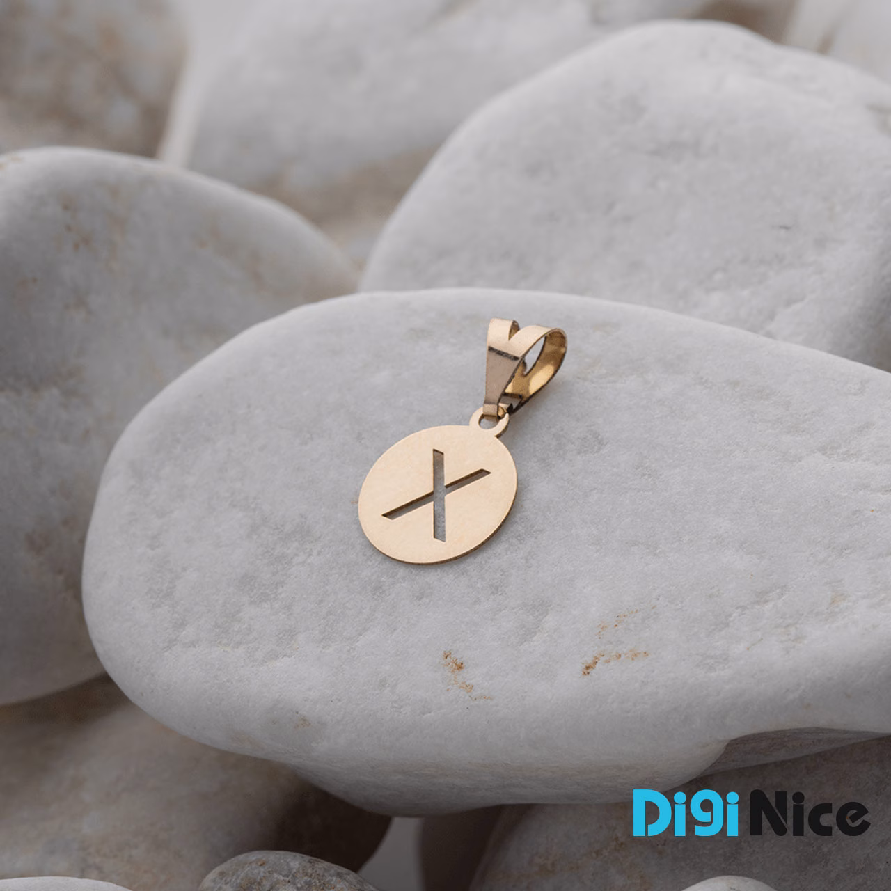 گردنبند طلا 18 عیار طرح X