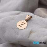 گردنبند طلا 18 عیار طرح Z