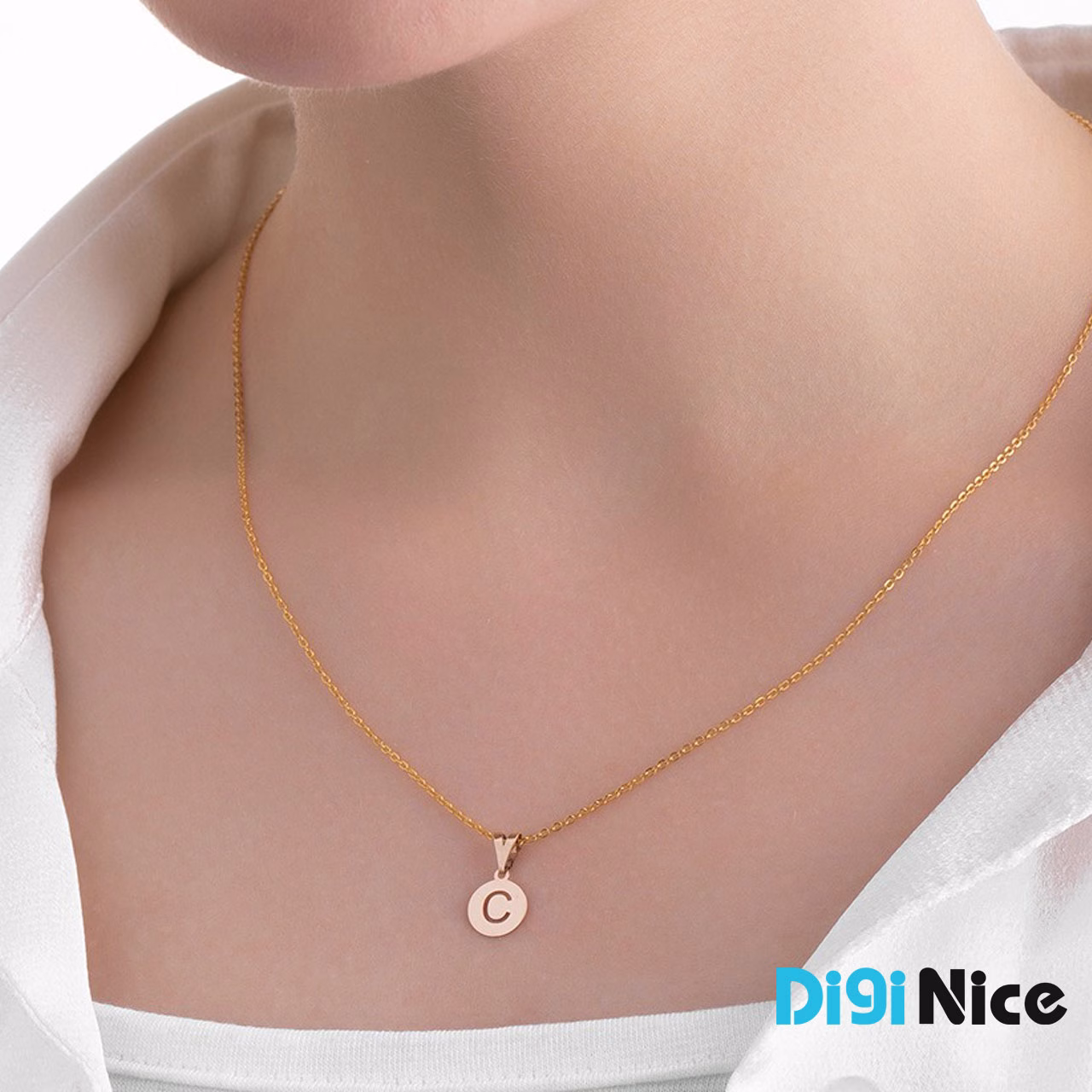 گردنبند طلا 18 عیار طرح c