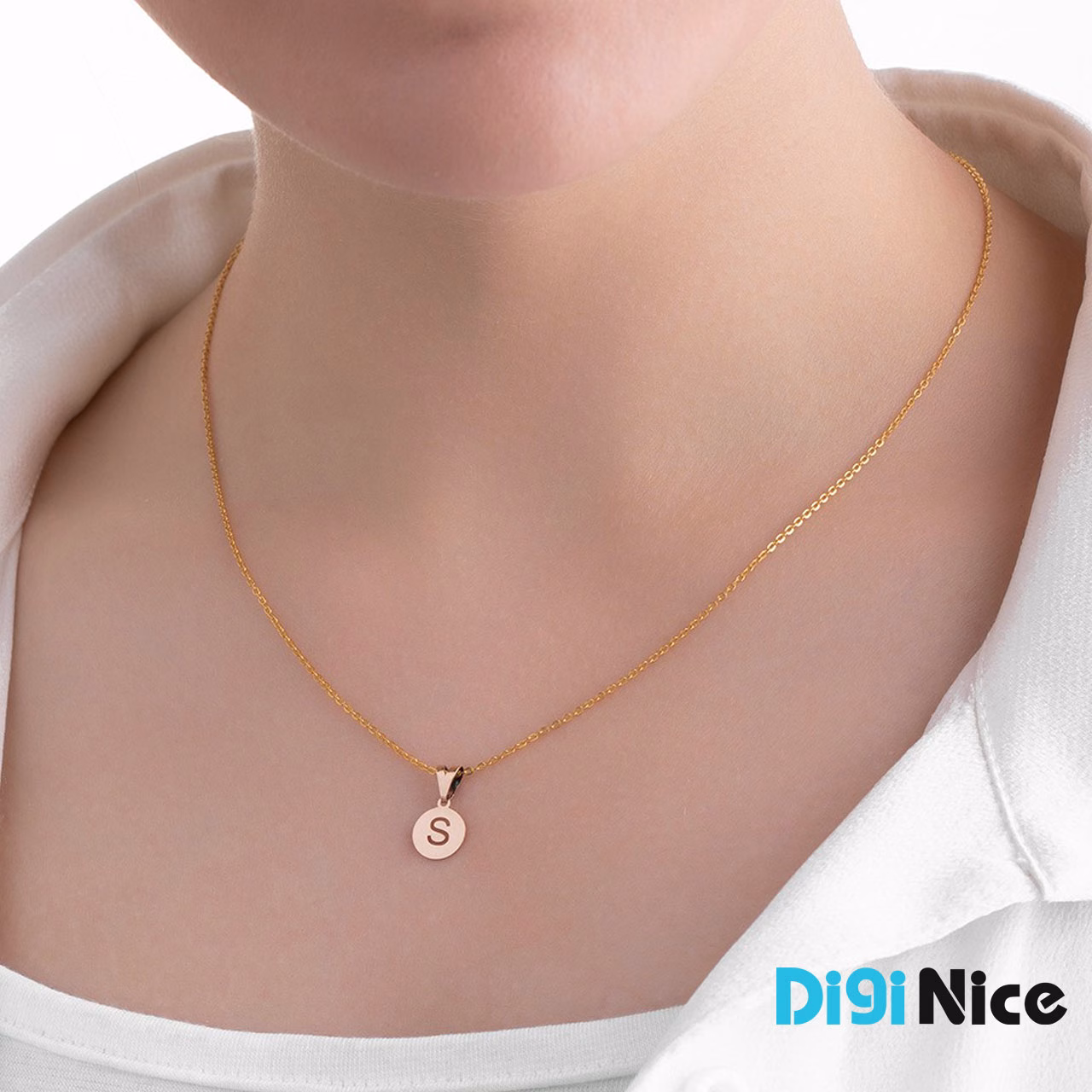 گردنبند طلا 18 عیار طرح s