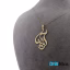 گردنبند طلا 18 عیار طرح آوینا