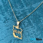 گردنبند طلا 18 عیار طرح ایران