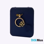 گردنبند طلا 18 عیار طرح برگ