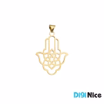 گردنبند طلا 18 عیار طرح دست