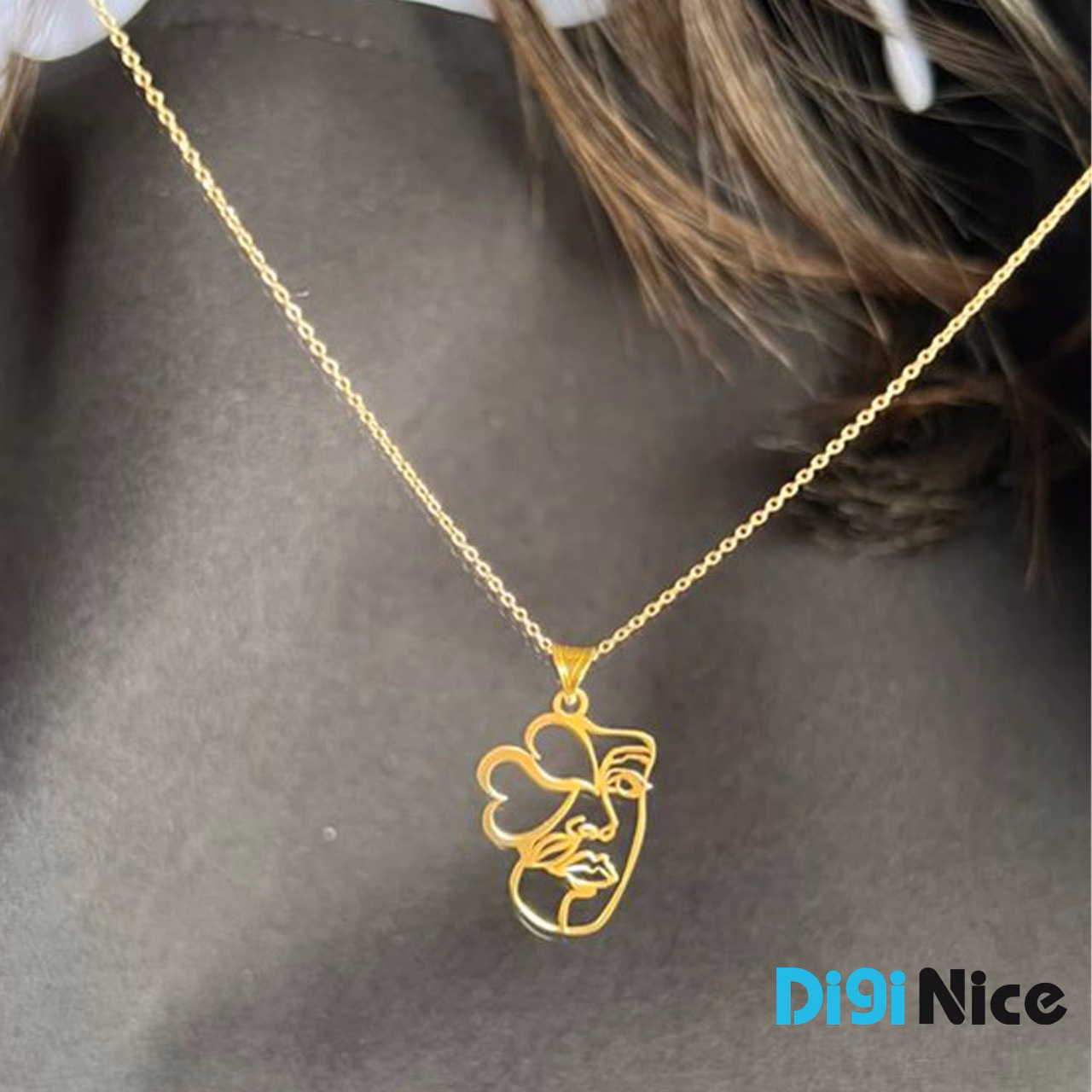 گردنبند طلا 18 عیار طرح رخ
