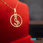 گردنبند طلا 18 عیار طرح رزا
