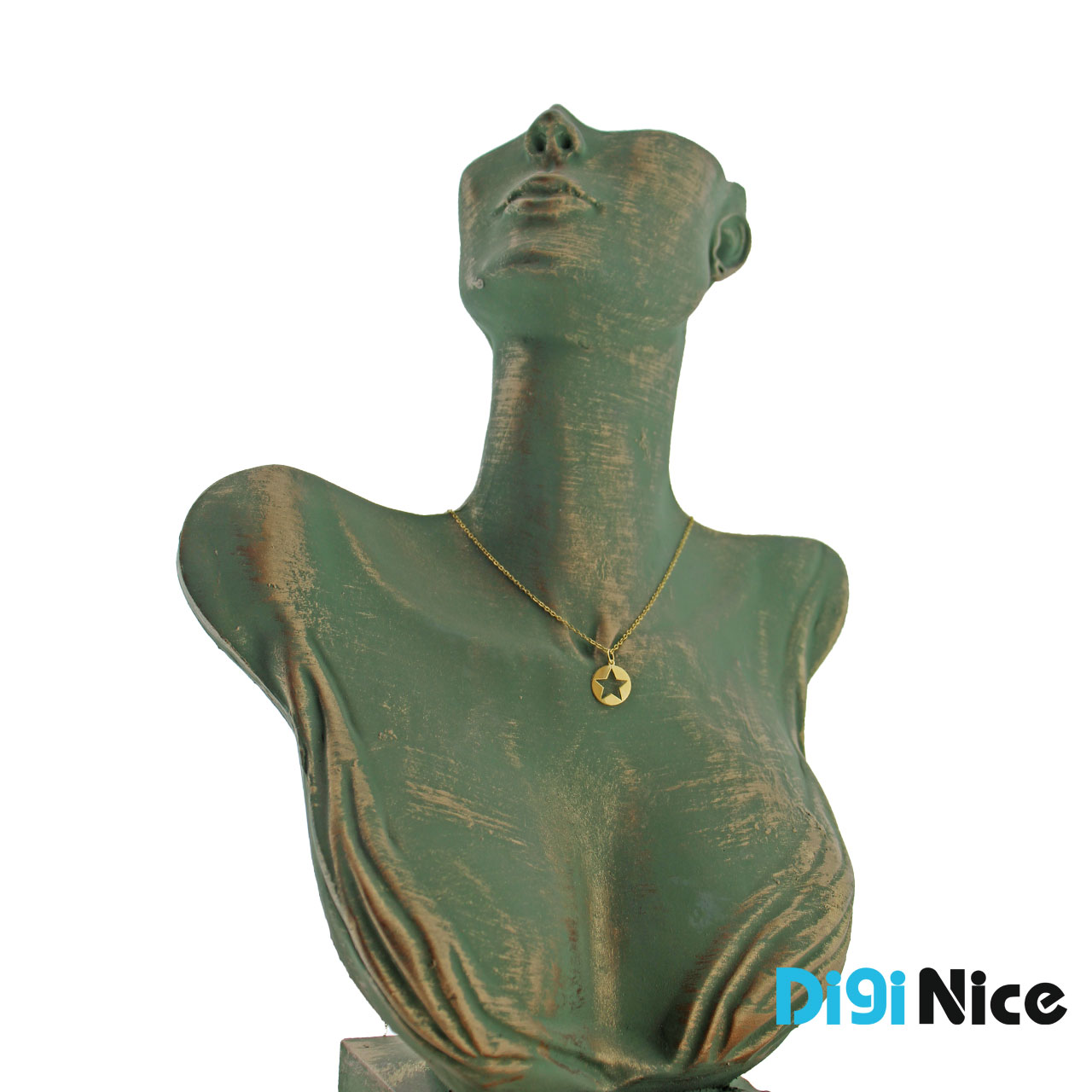 گردنبند طلا 18 عیار طرح ستاره (کد DN-P1906)