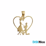 گردنبند طلا 18 عیار طرح عشق