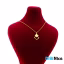 گردنبند طلا 18 عیار طرح لوزی (کد DN-P1808)