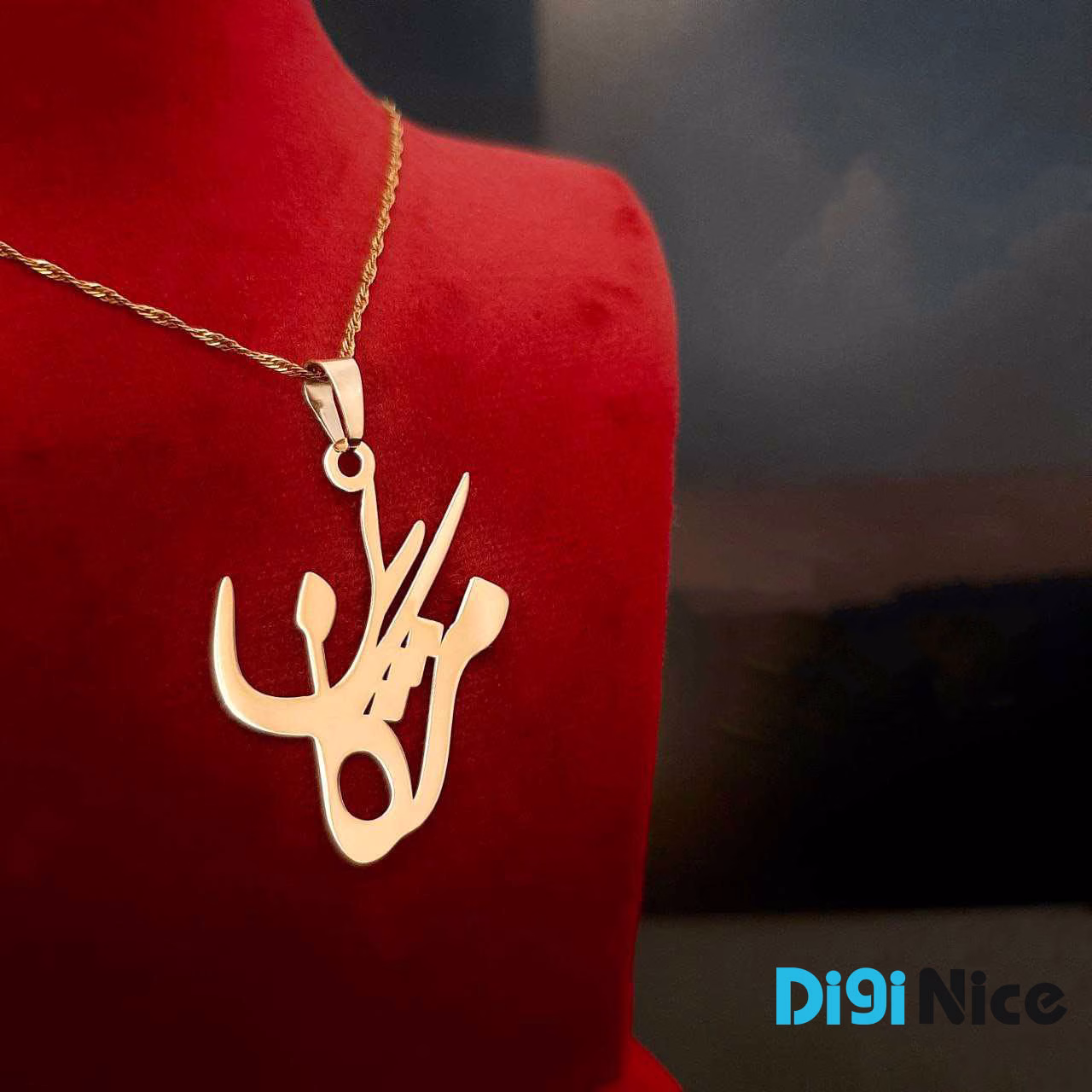 گردنبند طلا 18 عیار طرح مژگان