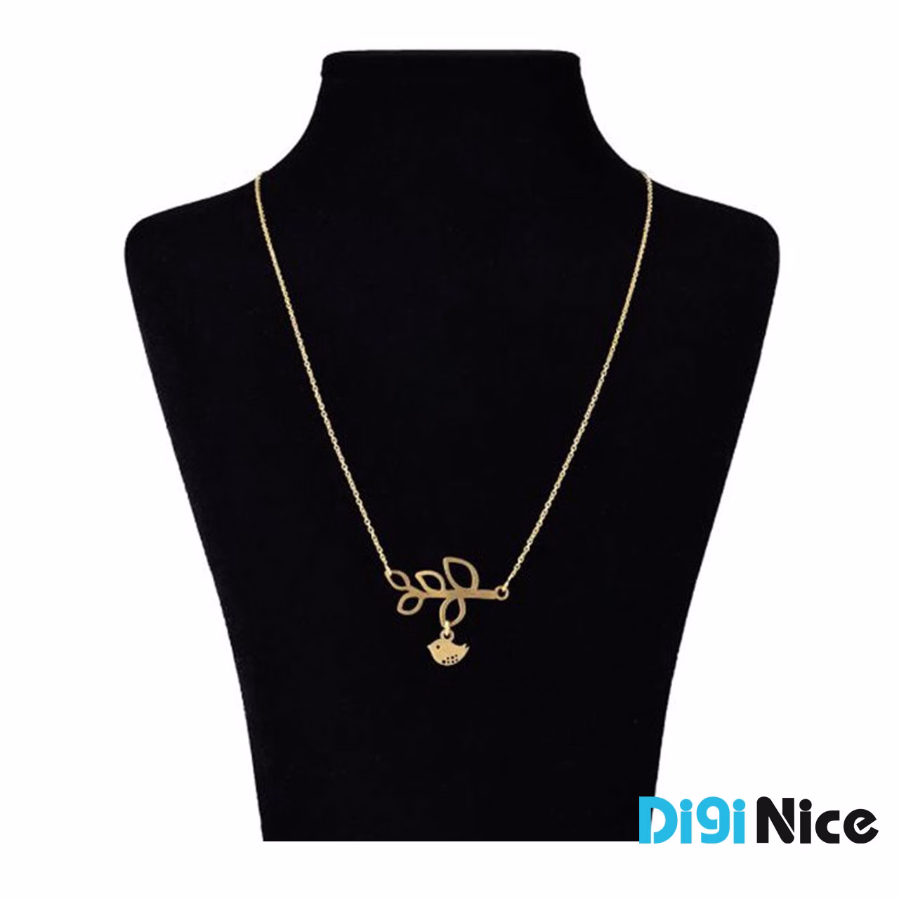 گردنبند طلا 18 عیار طرح پرنده