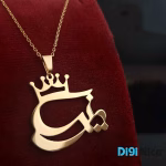 گردنبند طلا 18 عیار طرح پرنسا