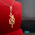 گردنبند طلا 18 عیار طرح پریناز