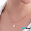 گردنبند طلا 18 عیار طرح چ