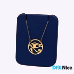 گردنبند طلا 18 عیار طرح چشم