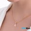 گردنبند طلا 18 عیار طرح ژ
