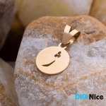 گردنبند طلا 18 عیار طرح ژ