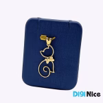 گردنبند طلا 18 عیار طرح گربه