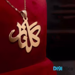 گردنبند طلا 18 عیار طرح گلناز