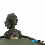 گردنبند طلا 18 عیار طرح Sama سما (کد DN-P2142)