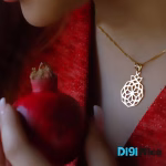 گردنبند طلا 18 عیار طرح انار