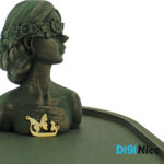 گردنبند طلا 18 عیار طرح حرف ف (کد DN-P2184)
