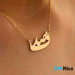 گردنبند طلا 18 عیار طرح صدف