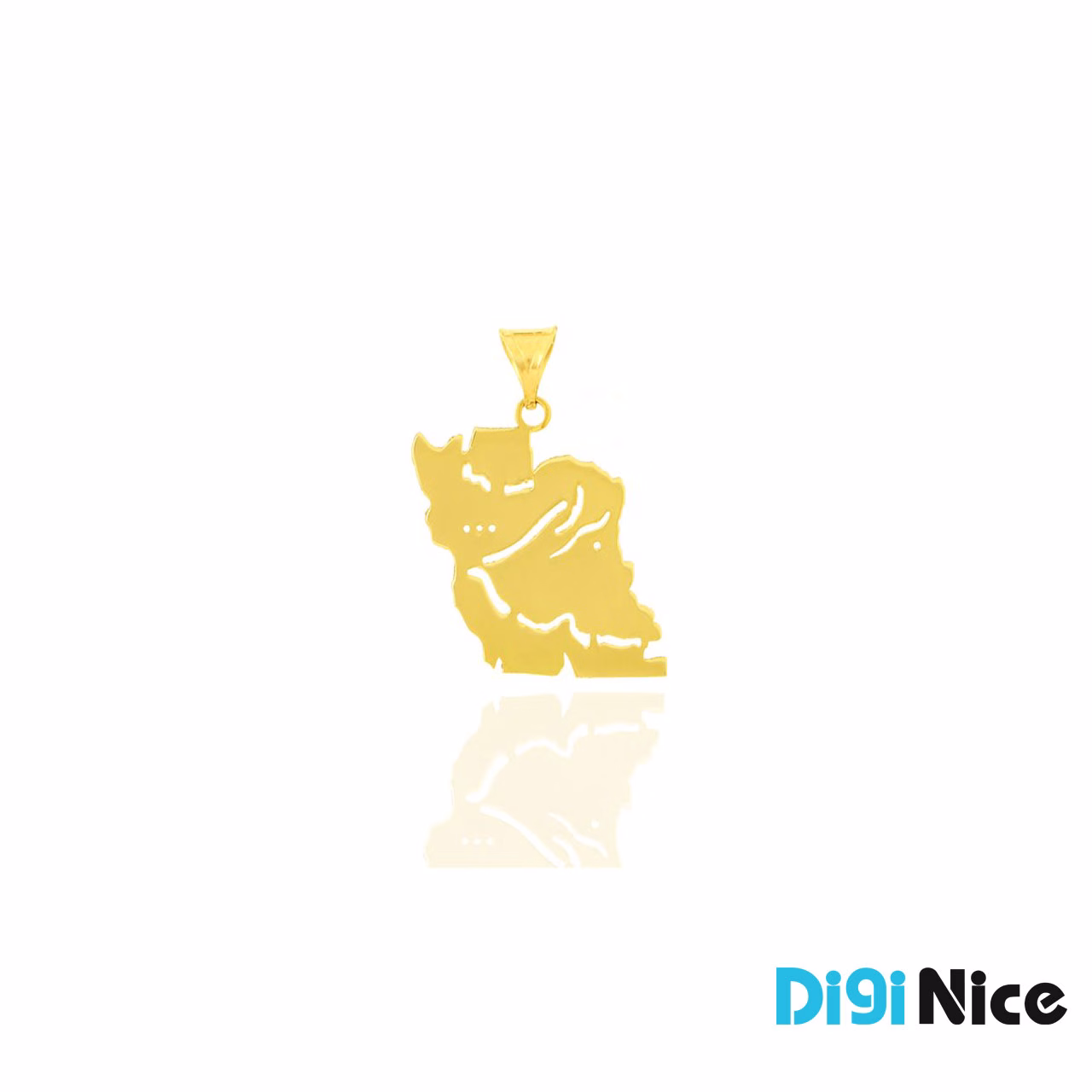 گردنبند طلا 18 عیار طرح نقشه ایران