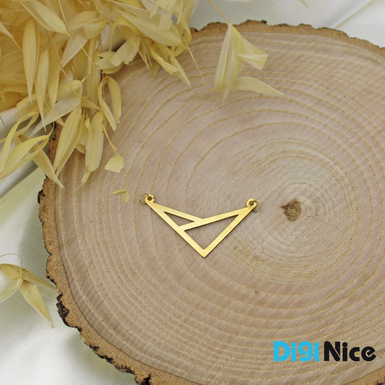 گردنبند طلا 18 عیار طرح هندسی (کد DN-P2123)
