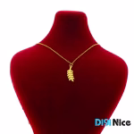 گردنبند طلا 18 عیار طرح گندم (کد DN-P2161)